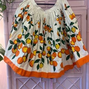 Pinup Girl Clothing Jenny Oranges Skirt 3X